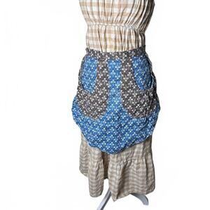 70’s vintage apron boho cottage hippie patchwork kitchen garden Xs-xl